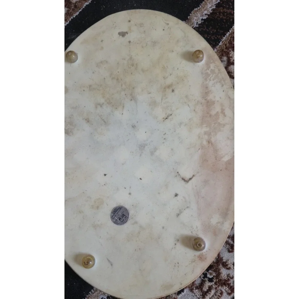 Vintage Oval Floral Pressed Flower Decorative‎ Tray  – Cottagecore